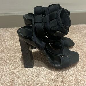 Versace Velcro Black Sandals
